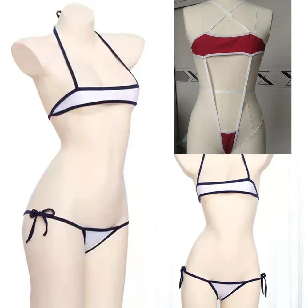 Sexy Micro-Thong Bikinis for Women - Bandage Swimwear Set, Bathing Suit, Beach & Pool Bikini