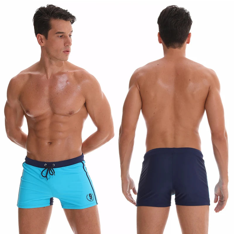DATIFER Brand Summer Gym Shorts Men Breathable Fashion Adjust waist Swimming Shorts Men Trunks Sport SwimSuits Beach Pants