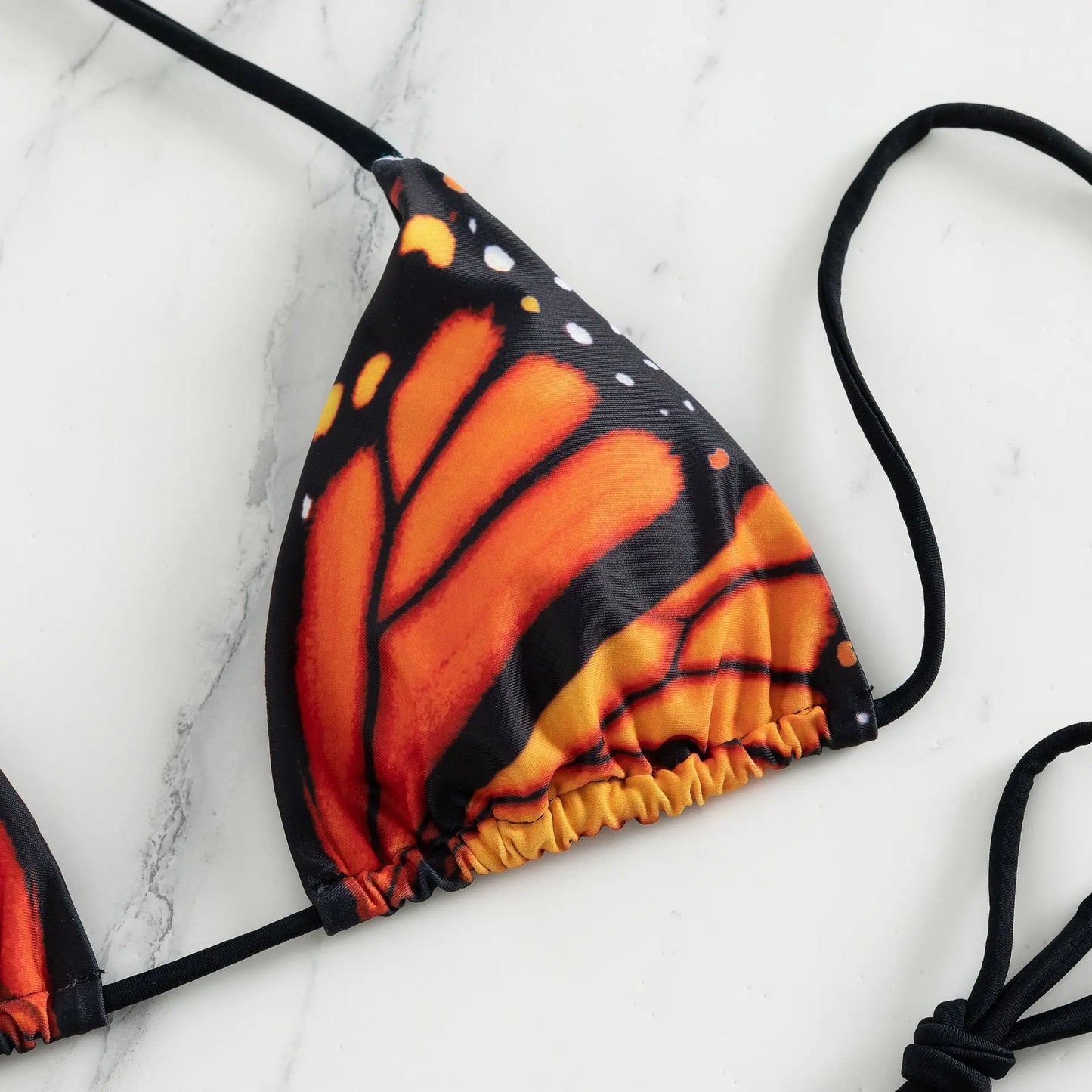 Sexy Butterfly Print Micro Bikini Set – Halter String Two-Piece Swimsuit for Women’s Beach Outfits