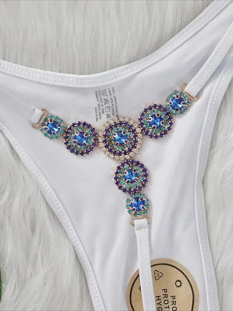 Extreme Mini Micro String Bikini – Diamond Two-Piece Thong Swimsuit for Women